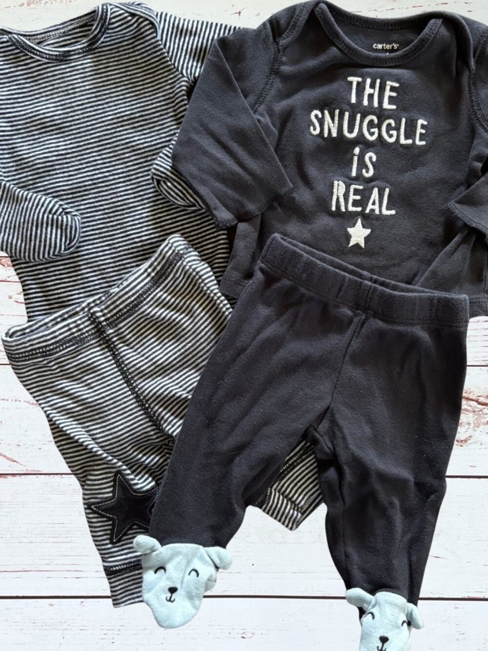 Carter's Newborn Baby Boy 2 Sleep Outfit Set
